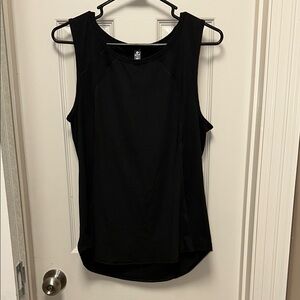 90 Degree By Reflex Black Sleeveless Tank Top with Textured Fabric